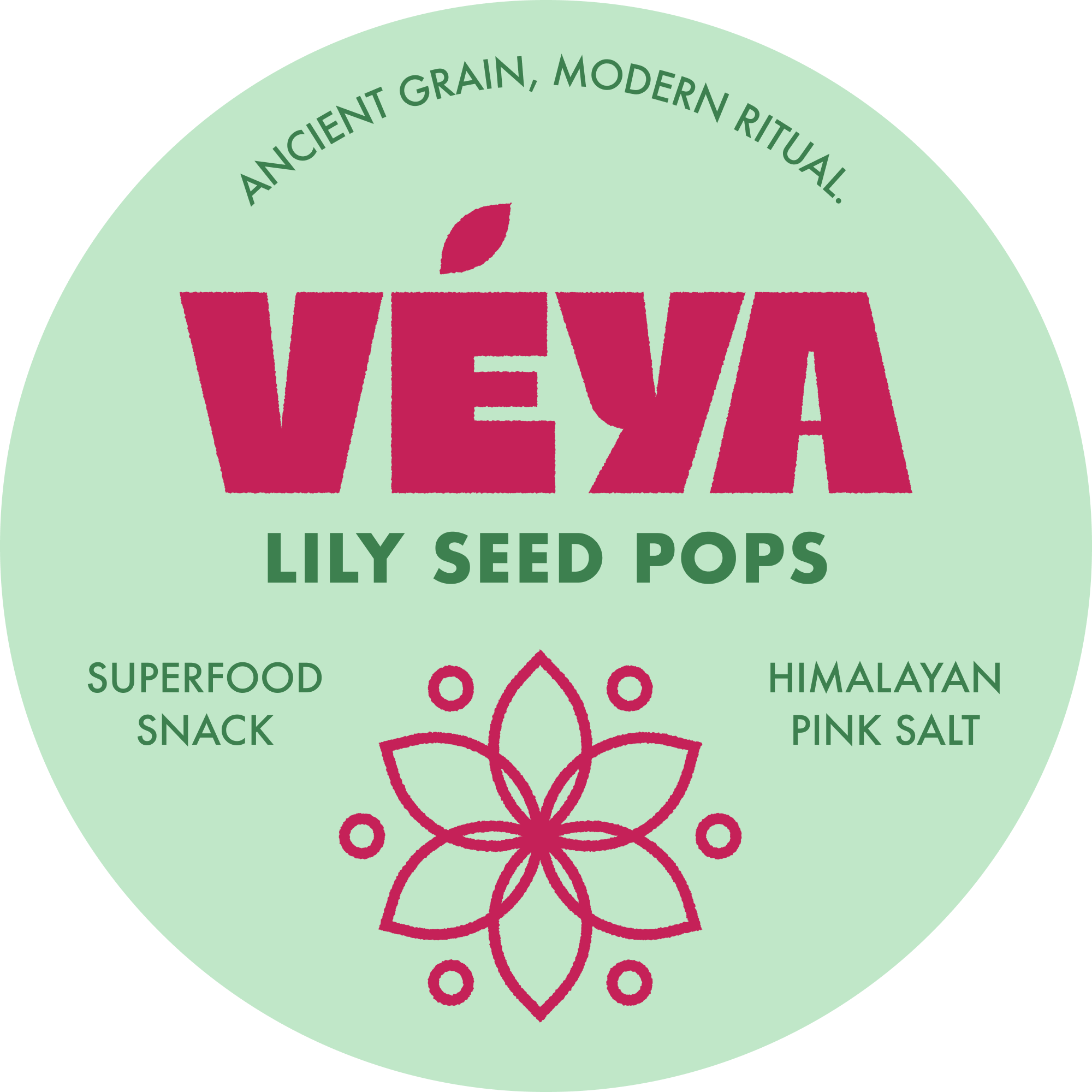 Véya Lily Seed Pops label — Himalayan Pink Salt